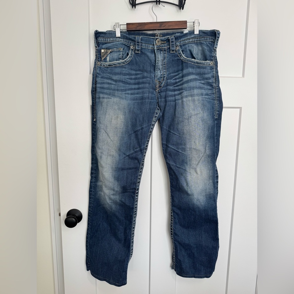 Men’s Silver Jeans 925 Series Grayson Straight 36w 36l